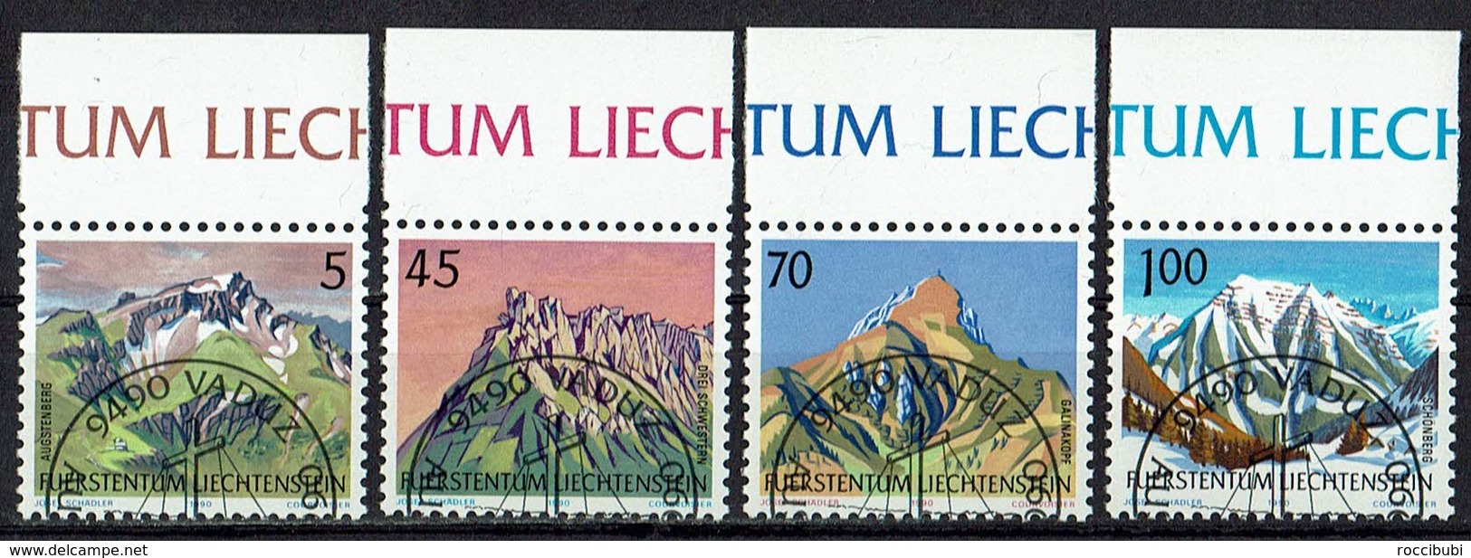 Liechtenstein 1990 // Mi. 993/996 O - Oblitérés