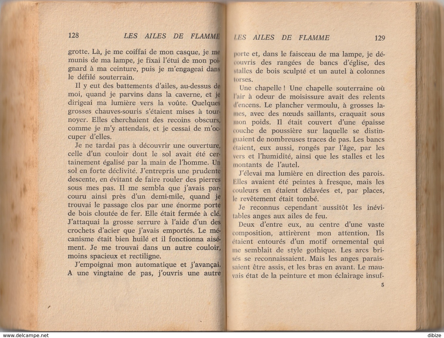 Roman. Dominique Arly. Les Ailes De Flamme. Fleuve Noir  Angoisse N° 187. 1970. Etat Moyen. - Fantastic