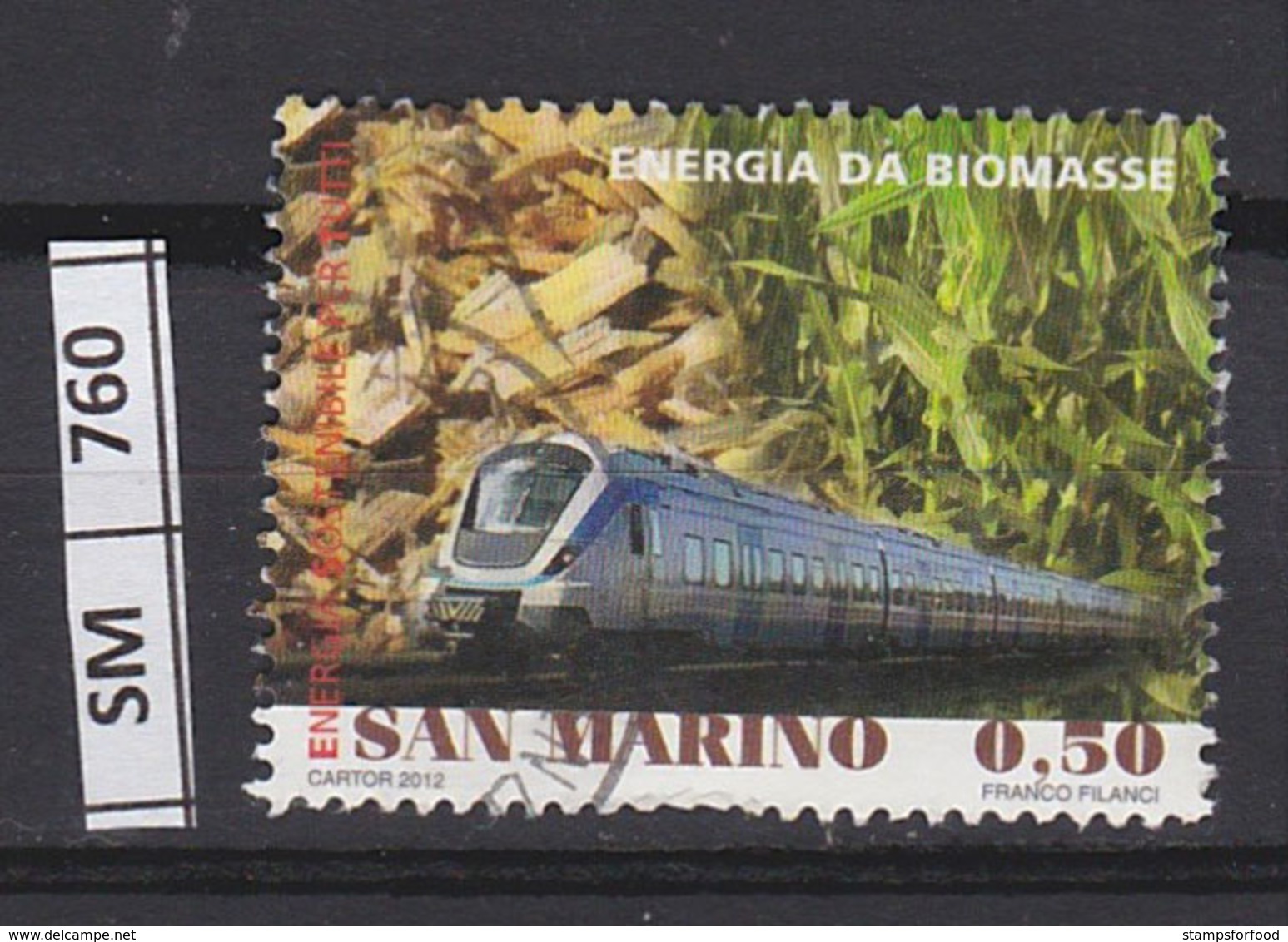 SAN MARINO  2012	Energia Sostenibile, 0,50 Usato - Used Stamps