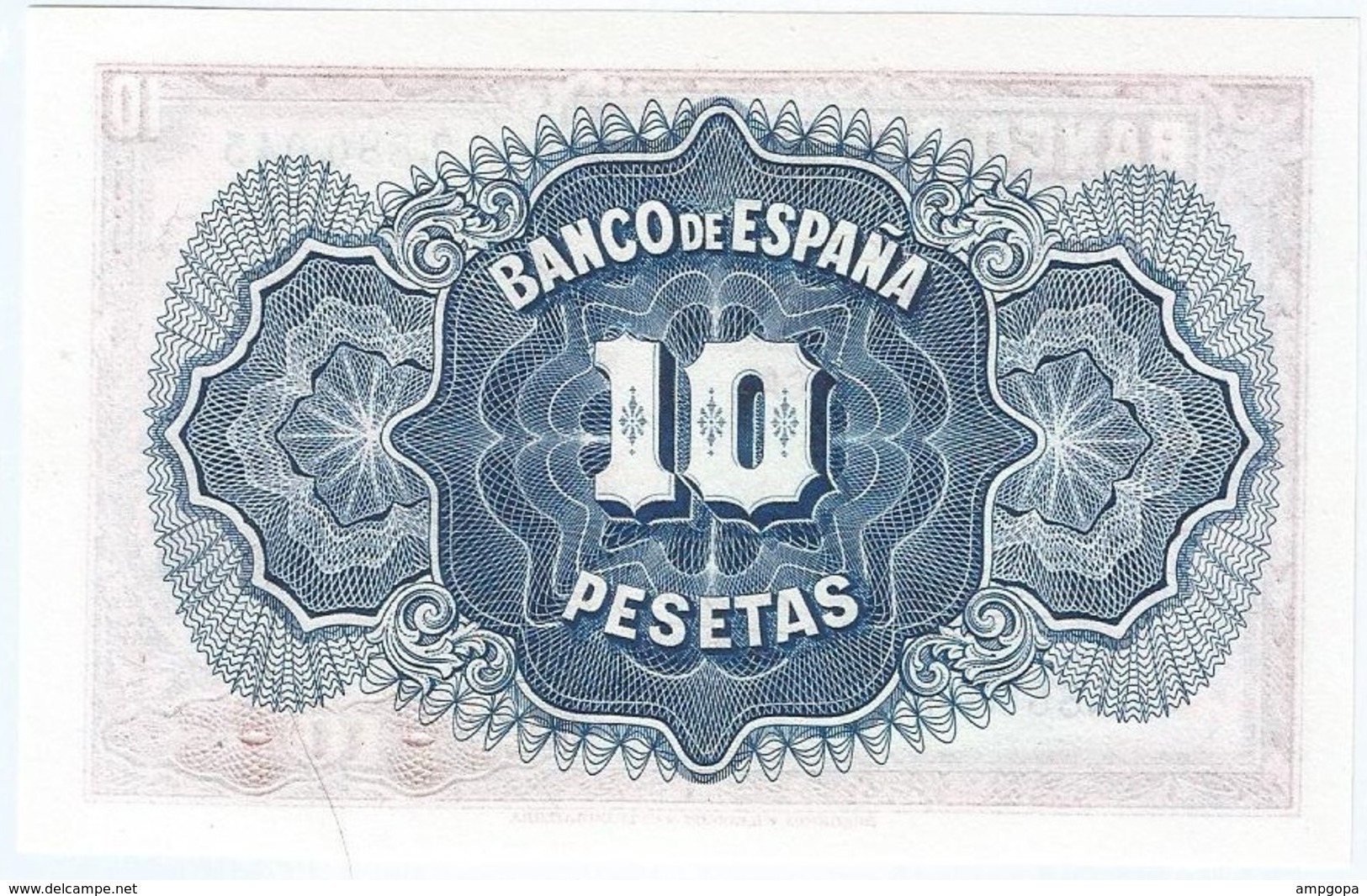 España - Spain 10 Pesetas 1935 Pk 86 A.1 Sin Serie Ref 680-1 UNC - 10 Pesetas