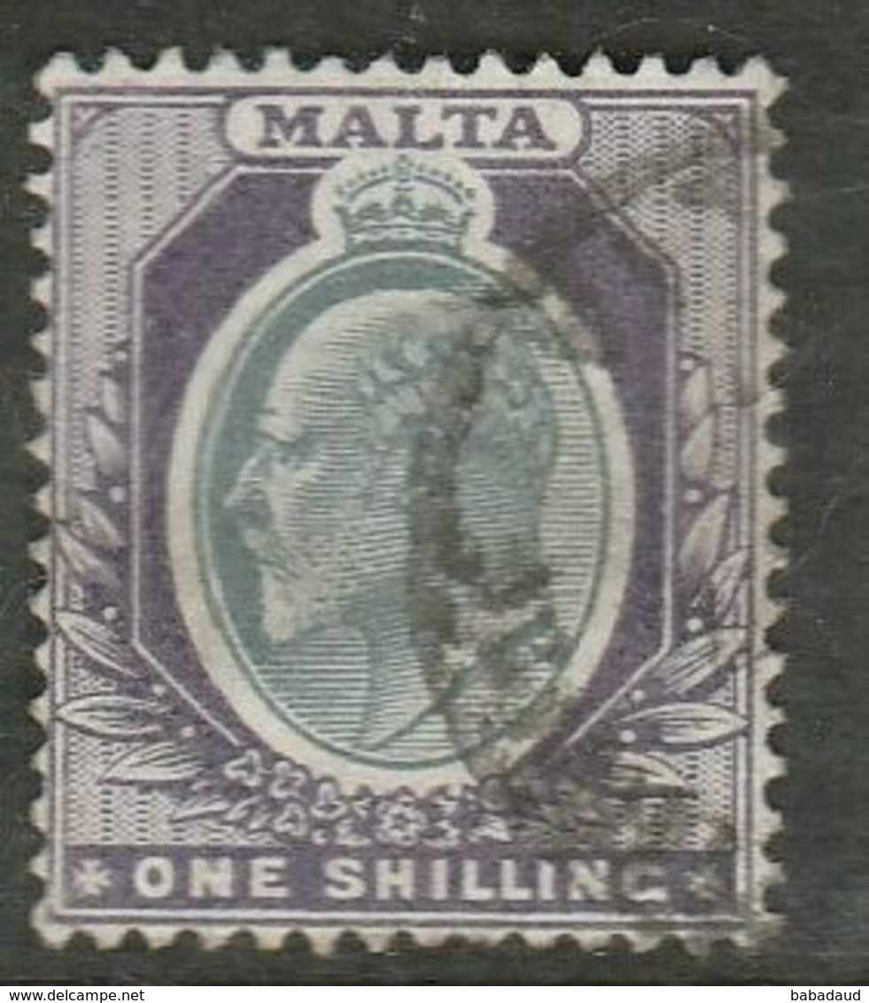Malta, EVIIR, 1903, 1/=, Crown CA Wmk, Used - Malta (...-1964)