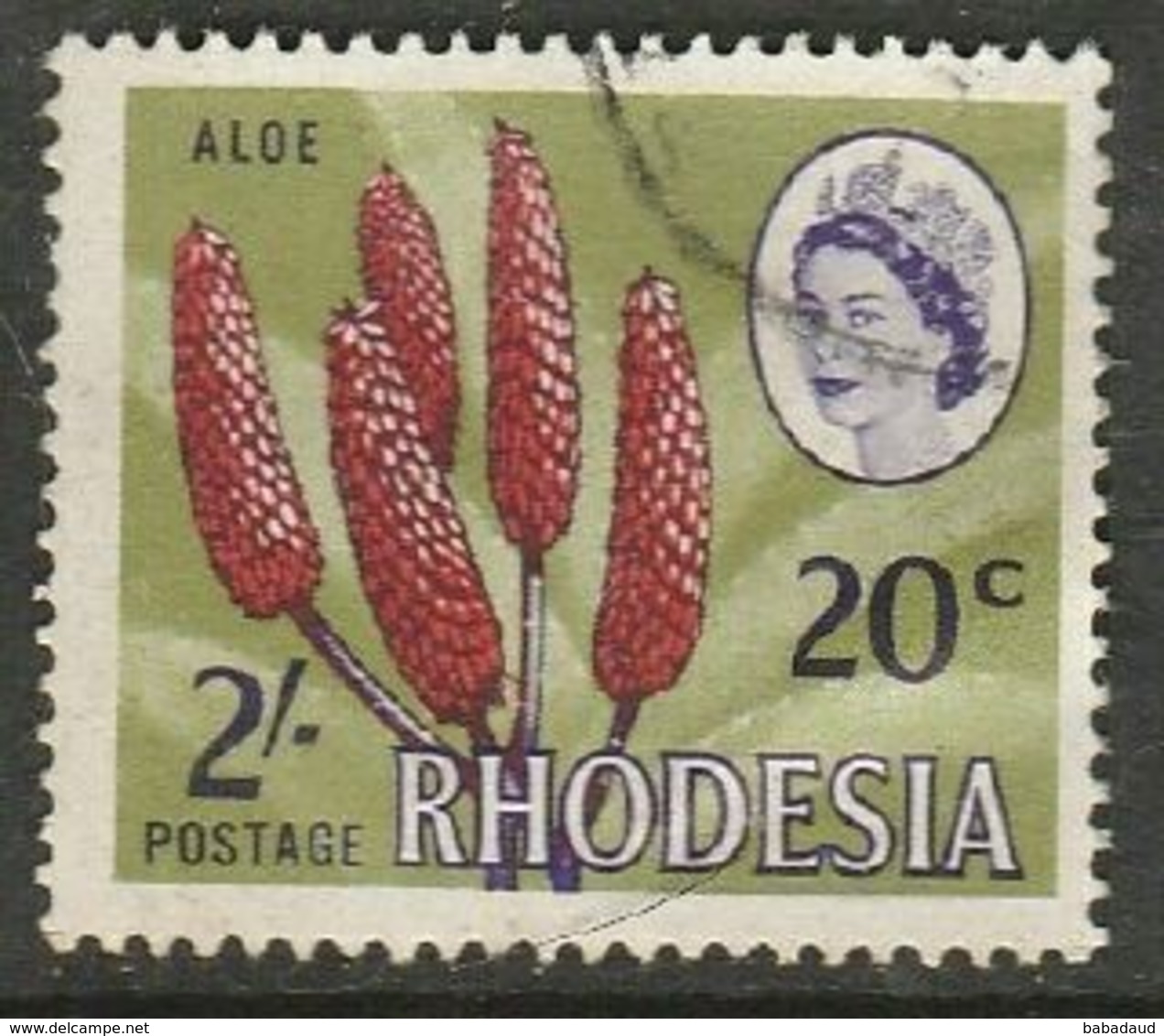 Rhodesia, 1964, Dual Currency, 2/= & 20c Used - Rhodesia (1964-1980)