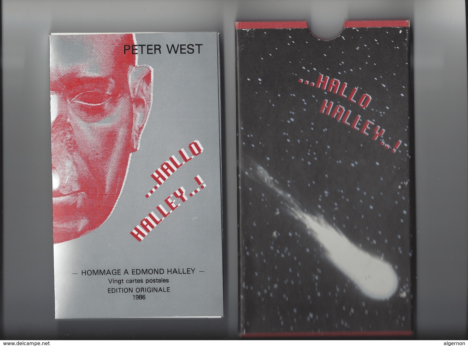 22913 -  PETER WEST Hallo HALLEY Hommage à Edmond Halley 20 Cartes Sous étui N°93 Sur 500 Voir Scans - Astronomie