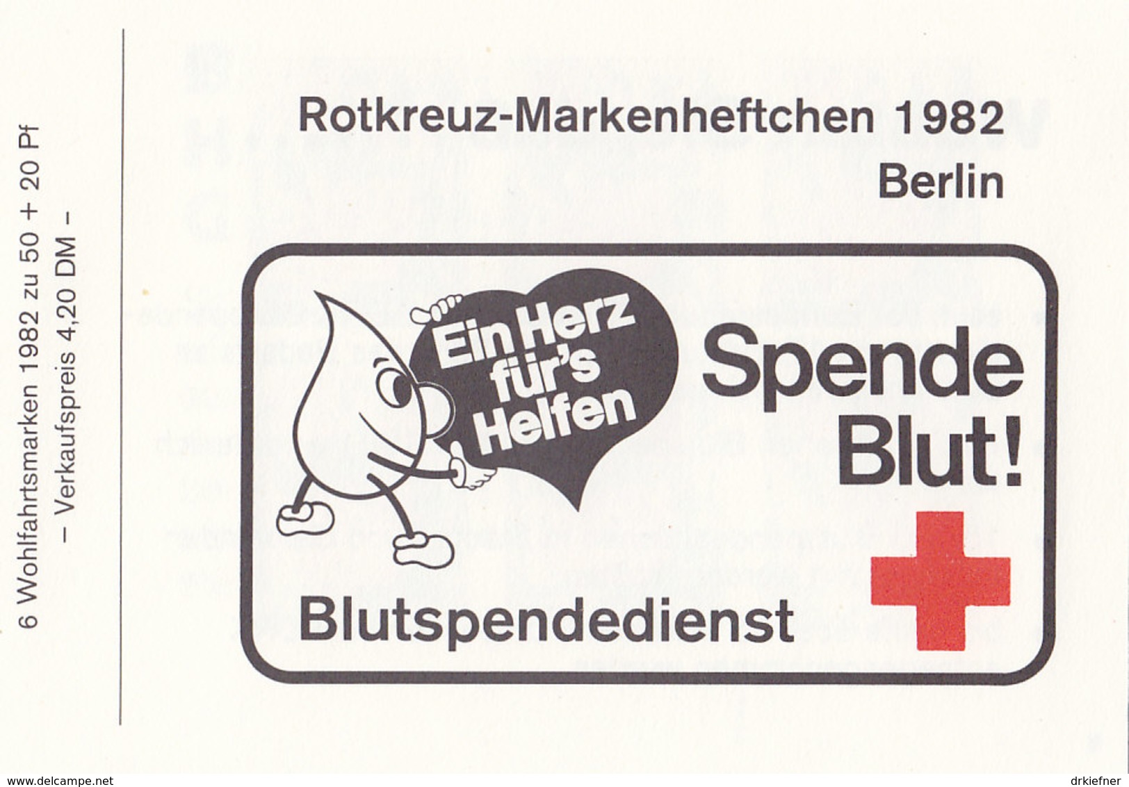 BERLIN  DRK-MH, 6x 680, Gestempelt, Wohlfahrt 1982 - Libretti
