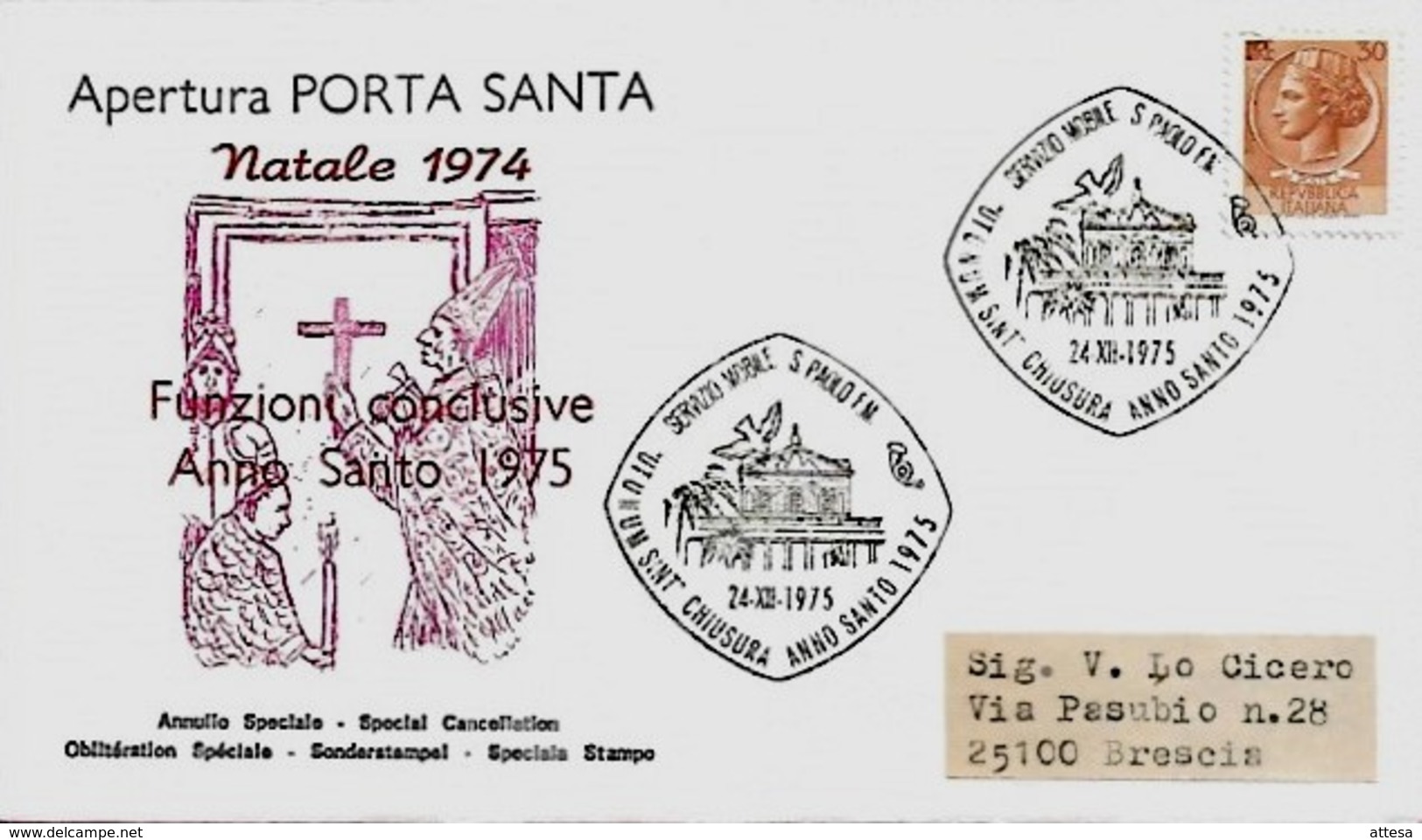 1975 Funzioni Conclusive Anno Santo (Natale 1974) - Natale