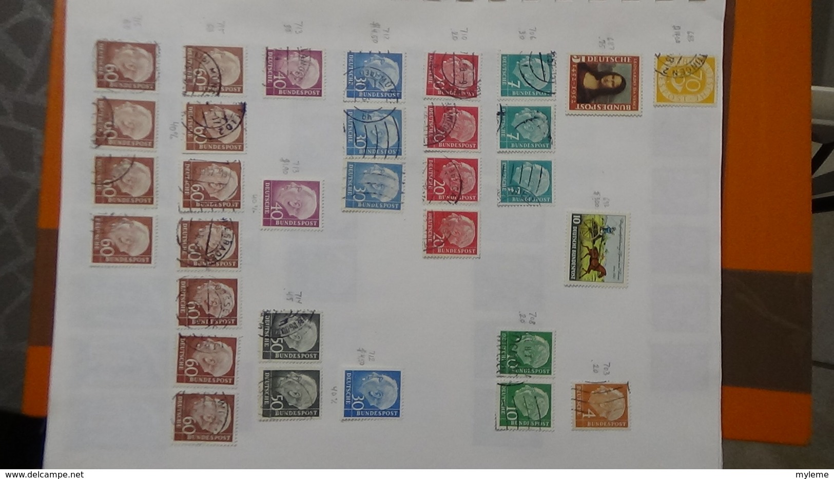 A238 Cahier de timbres d'Allemagne dont fin de catalogue. A saisir !!! Voir commentaires