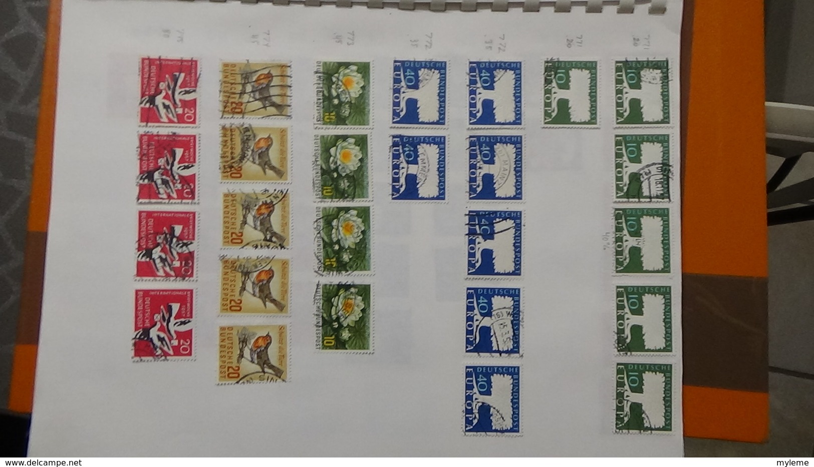 A238 Cahier de timbres d'Allemagne dont fin de catalogue. A saisir !!! Voir commentaires