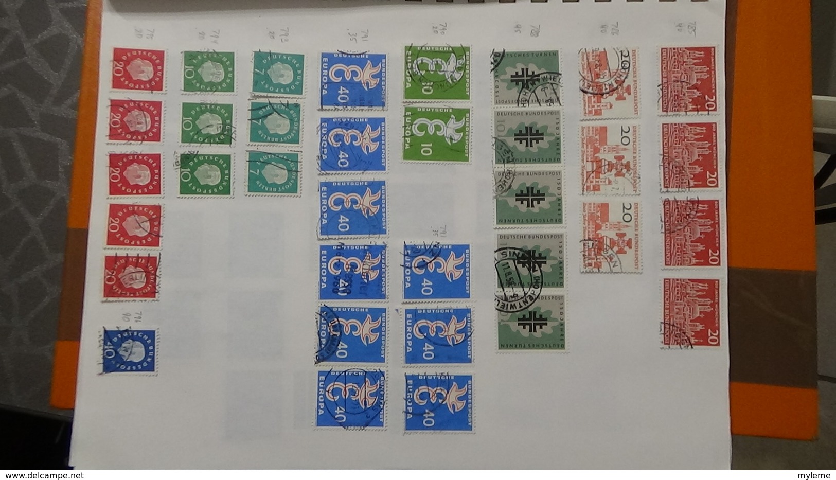 A238 Cahier de timbres d'Allemagne dont fin de catalogue. A saisir !!! Voir commentaires