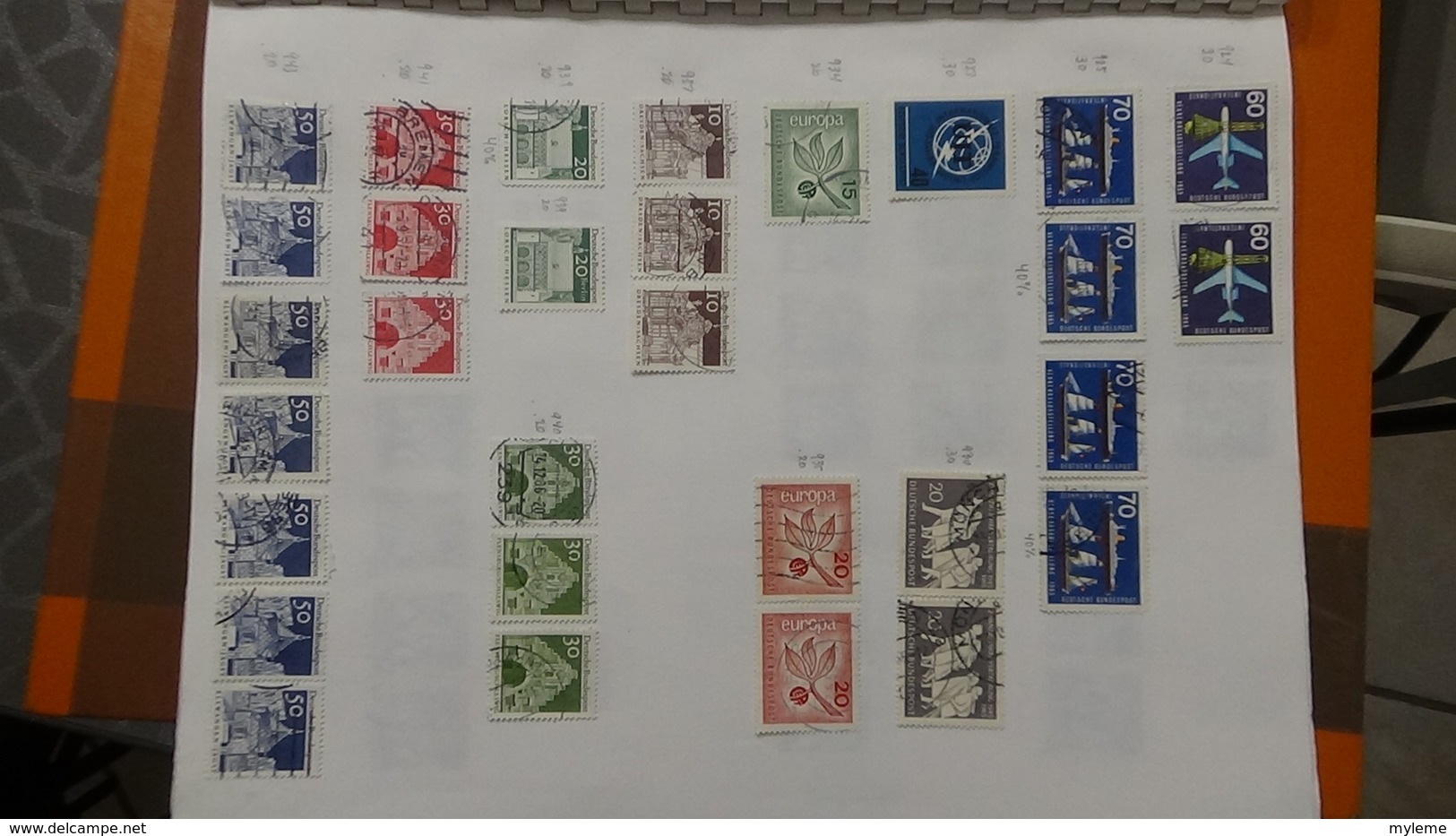 A238 Cahier de timbres d'Allemagne dont fin de catalogue. A saisir !!! Voir commentaires