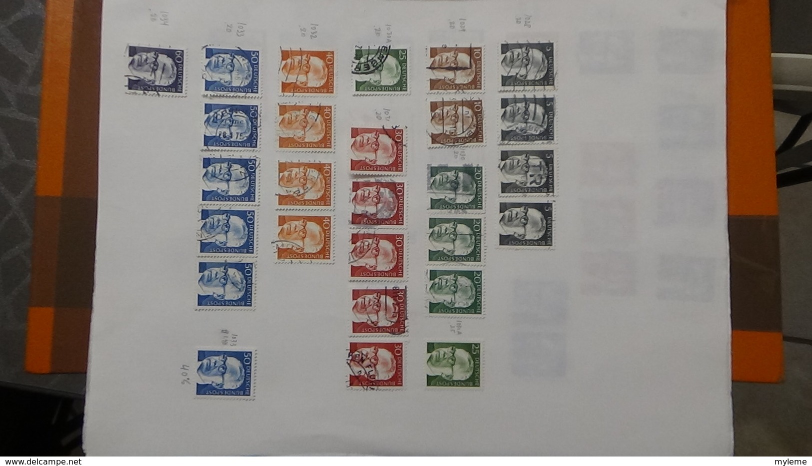 A238 Cahier de timbres d'Allemagne dont fin de catalogue. A saisir !!! Voir commentaires