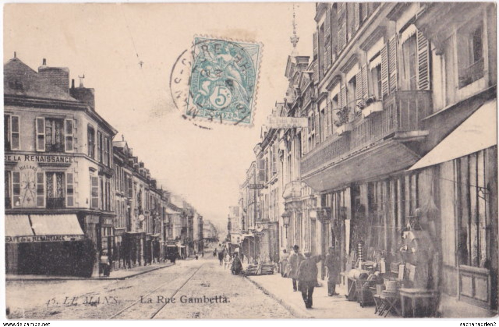 72. LE MANS. La Rue Gambetta. 45 - Le Mans