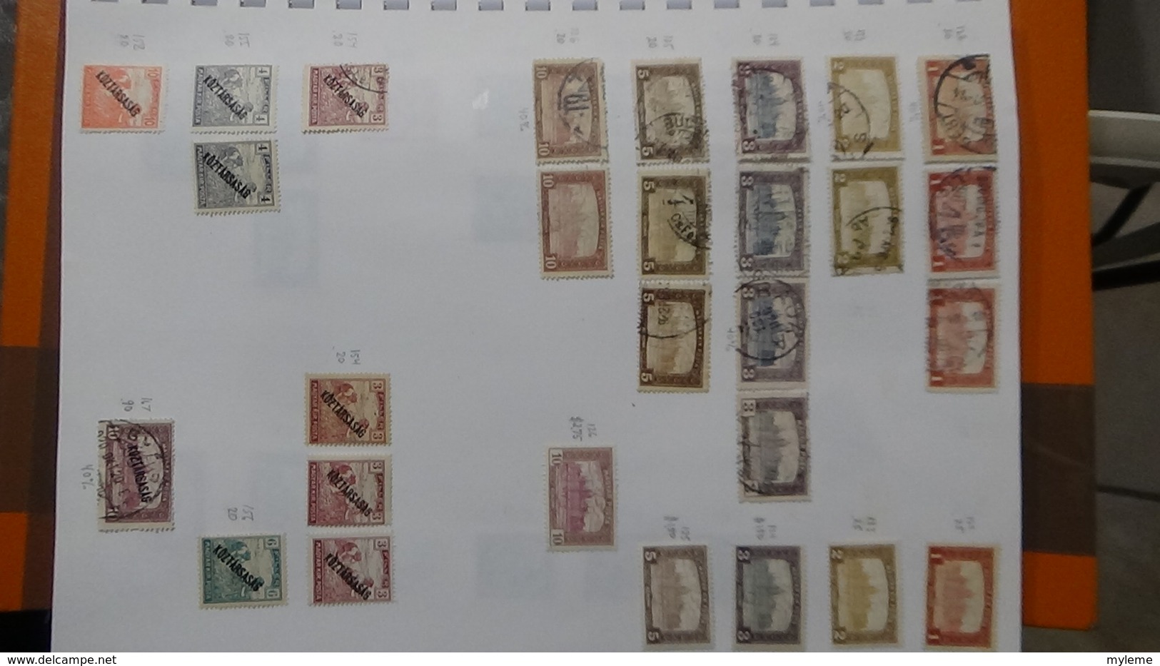 A239 Cahier de timbres de Hongrie dont fin de catalogue. A saisir !!! Voir commentaires