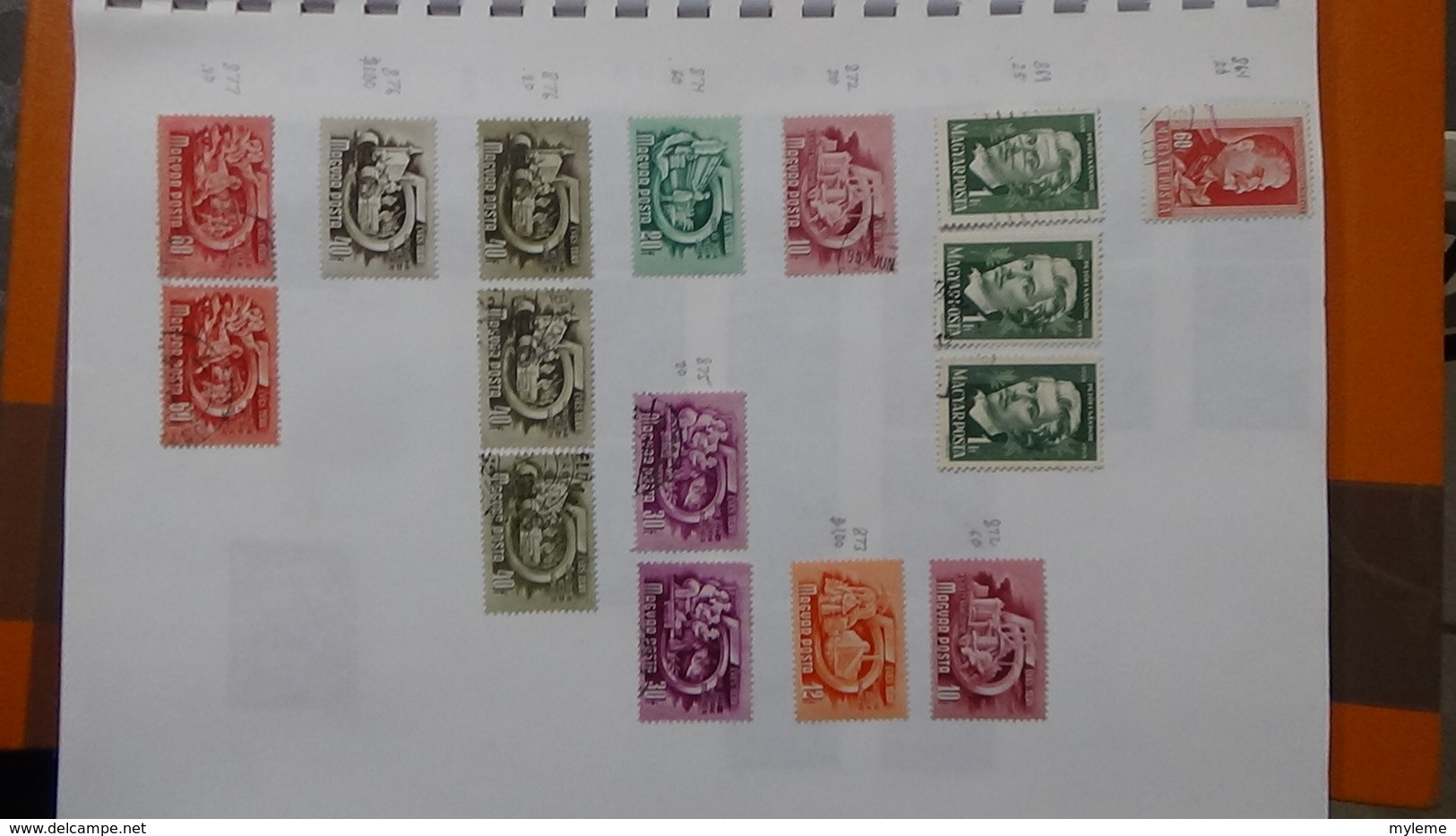 A239 Cahier de timbres de Hongrie dont fin de catalogue. A saisir !!! Voir commentaires