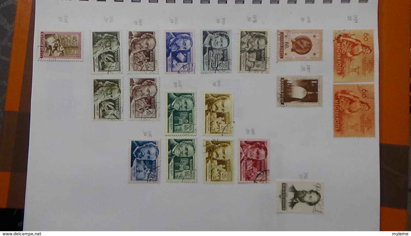 A239 Cahier de timbres de Hongrie dont fin de catalogue. A saisir !!! Voir commentaires