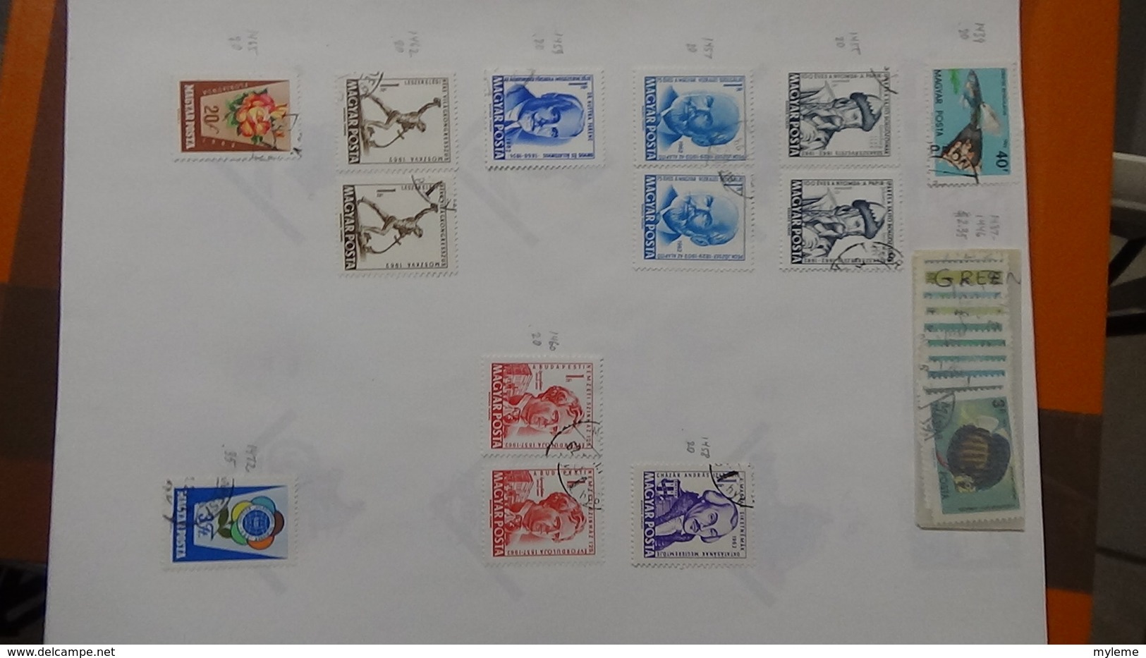 A239 Cahier de timbres de Hongrie dont fin de catalogue. A saisir !!! Voir commentaires