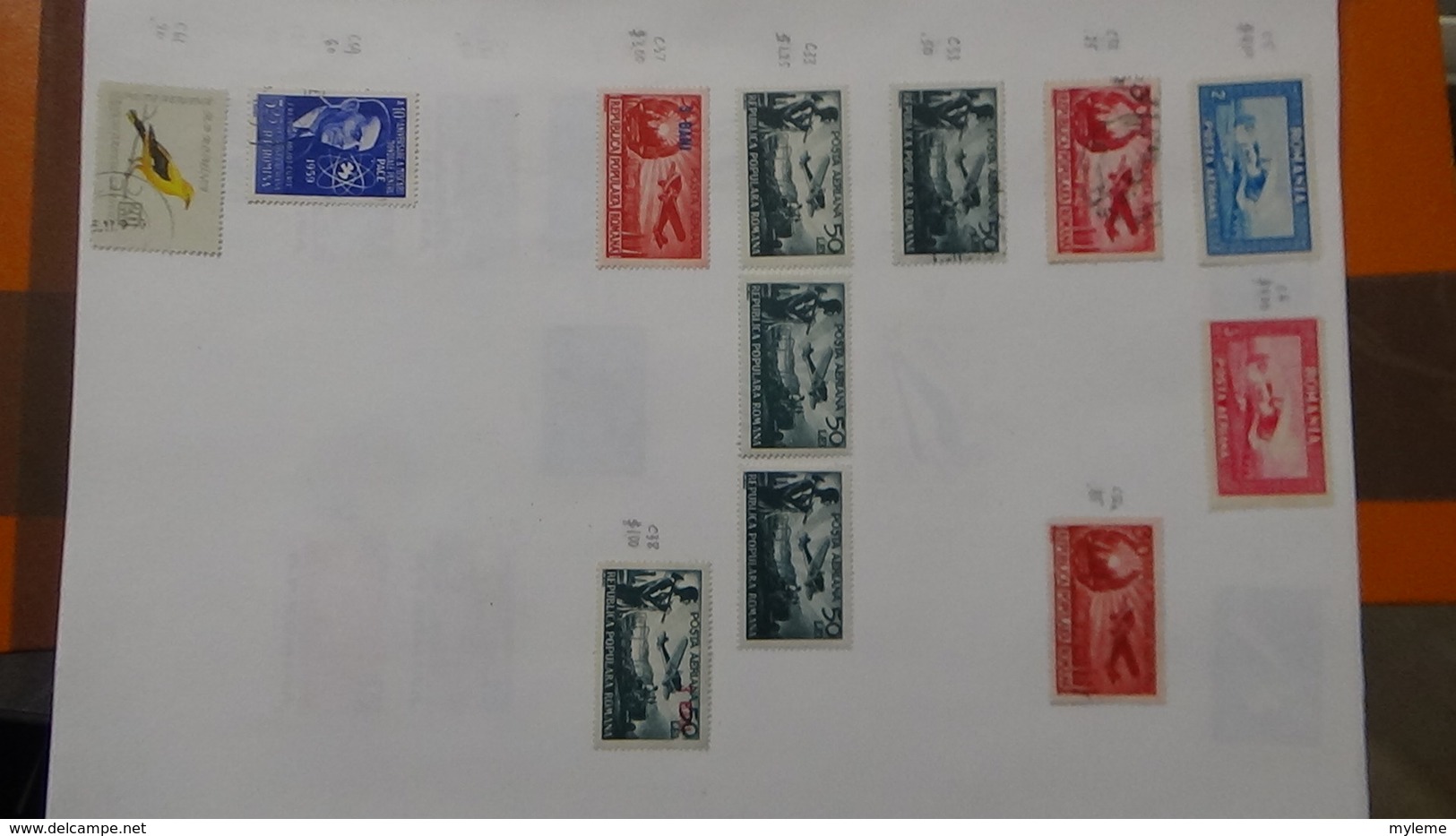 A241 Cahier de timbres de Roumanie dont fin de catalogue. A saisir !!! Voir commentaires