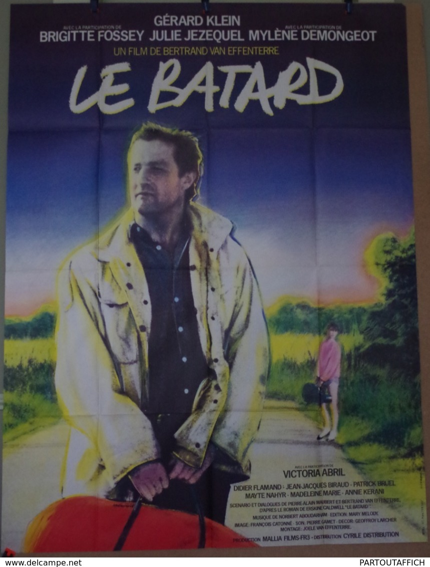 AFF CINE ORIG LE BATARD 160x120 1983 Gérard Klein Victoria Abril Brigitte Fossey - Plakate & Poster