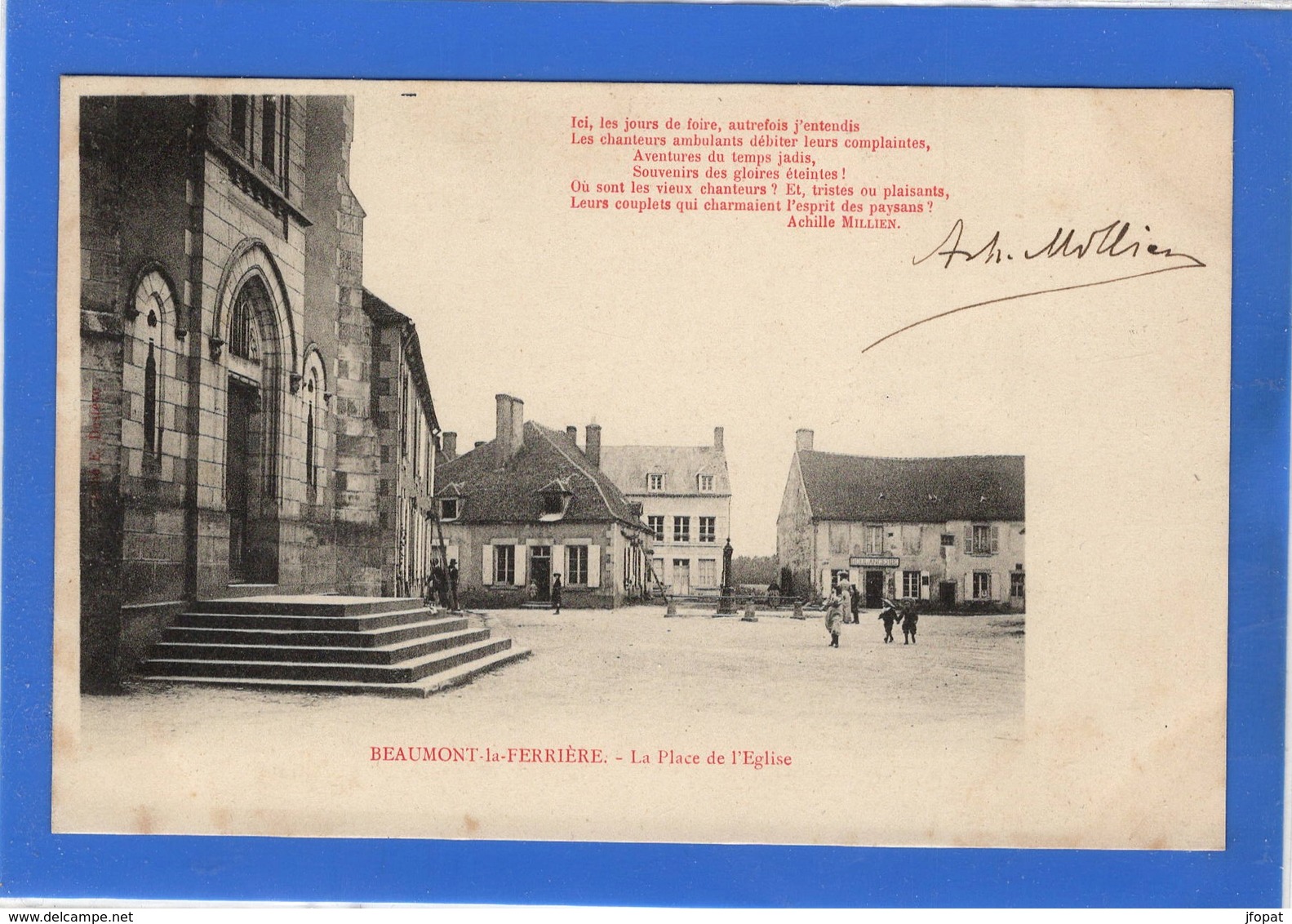 58 NIEVRE - BEAUMONT LA FERRIERE Place De L'Eglise (voir Descriptif) - Autres & Non Classés