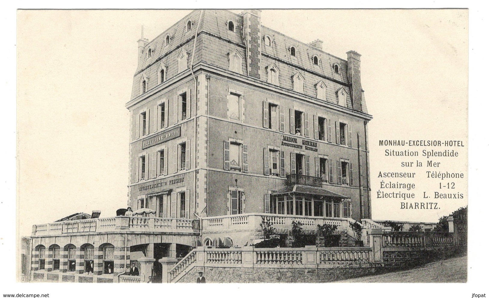 64 PYRENEES ATLANTIQUES - BIARRITZ Monhau-Excelsior-Hôtel - Biarritz