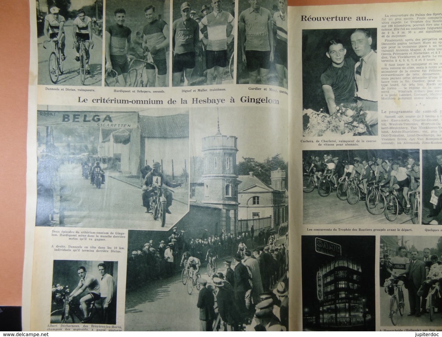 Les Sports Illustrés 1934 N°701 Gingelom Cachera Hoogerheid Aerts Lierse Union Nazareth Stekene Gordon-Bennett - Sport