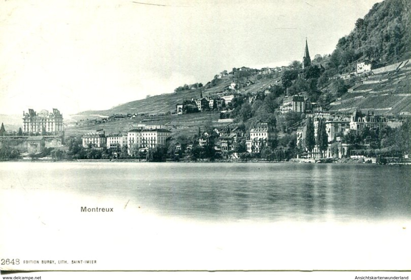 Montreux Ansicht Vom See  (007630) - Montreux