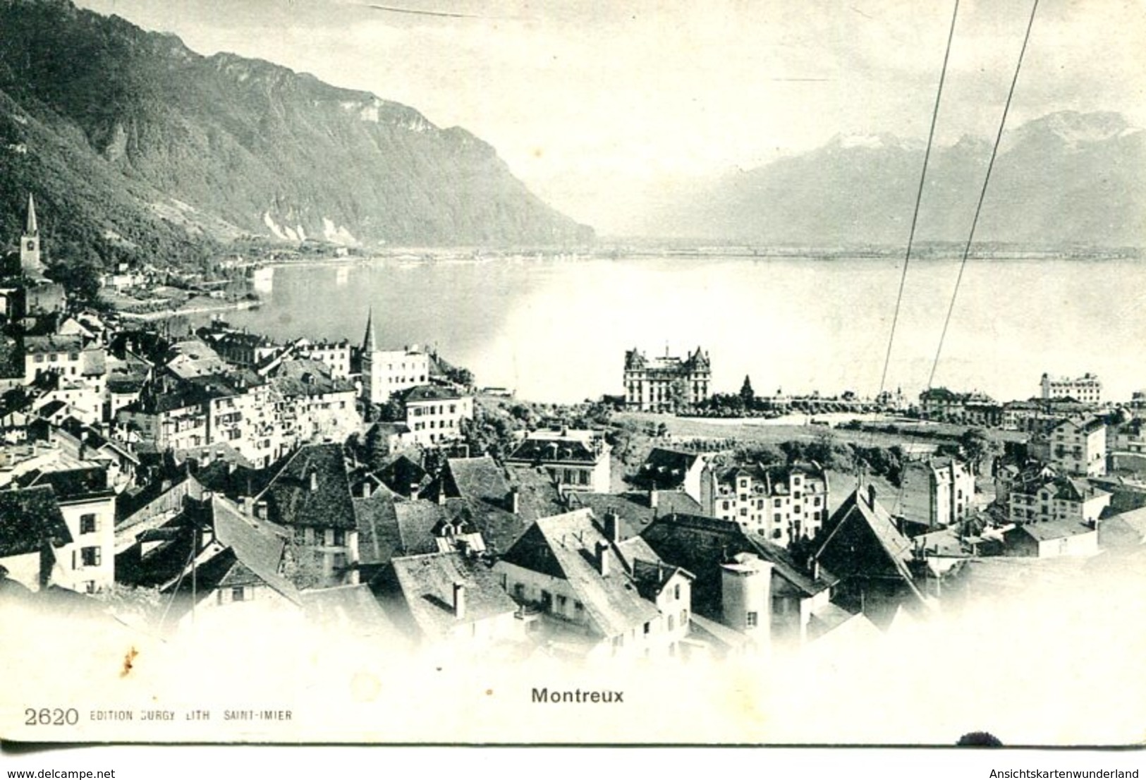 Montreux Gesamtansicht Mit See  (007631) - Montreux