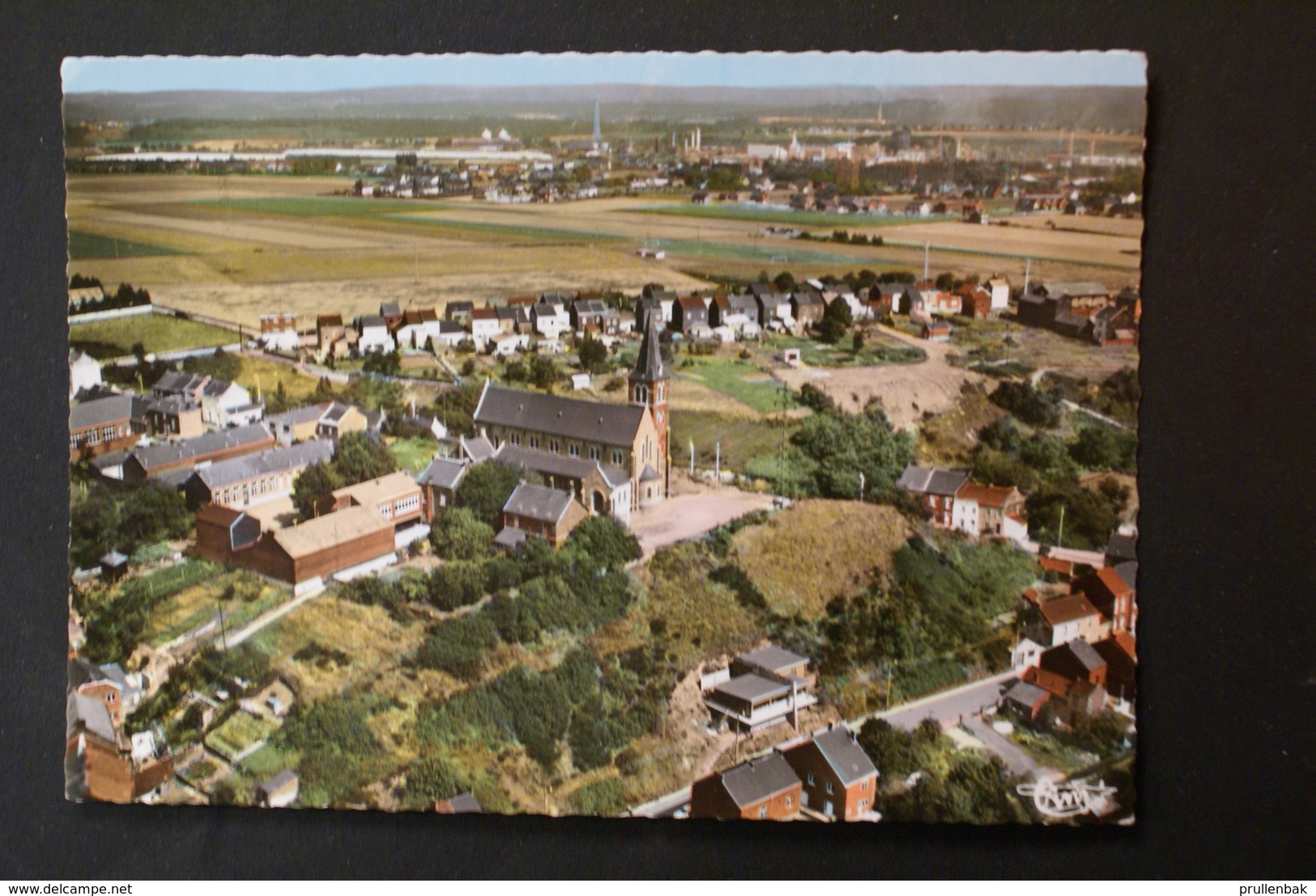 Auvelais - Sarthe / Vue Aérienne- Quartier De L'Eglise- Usines Solvay - Sambreville