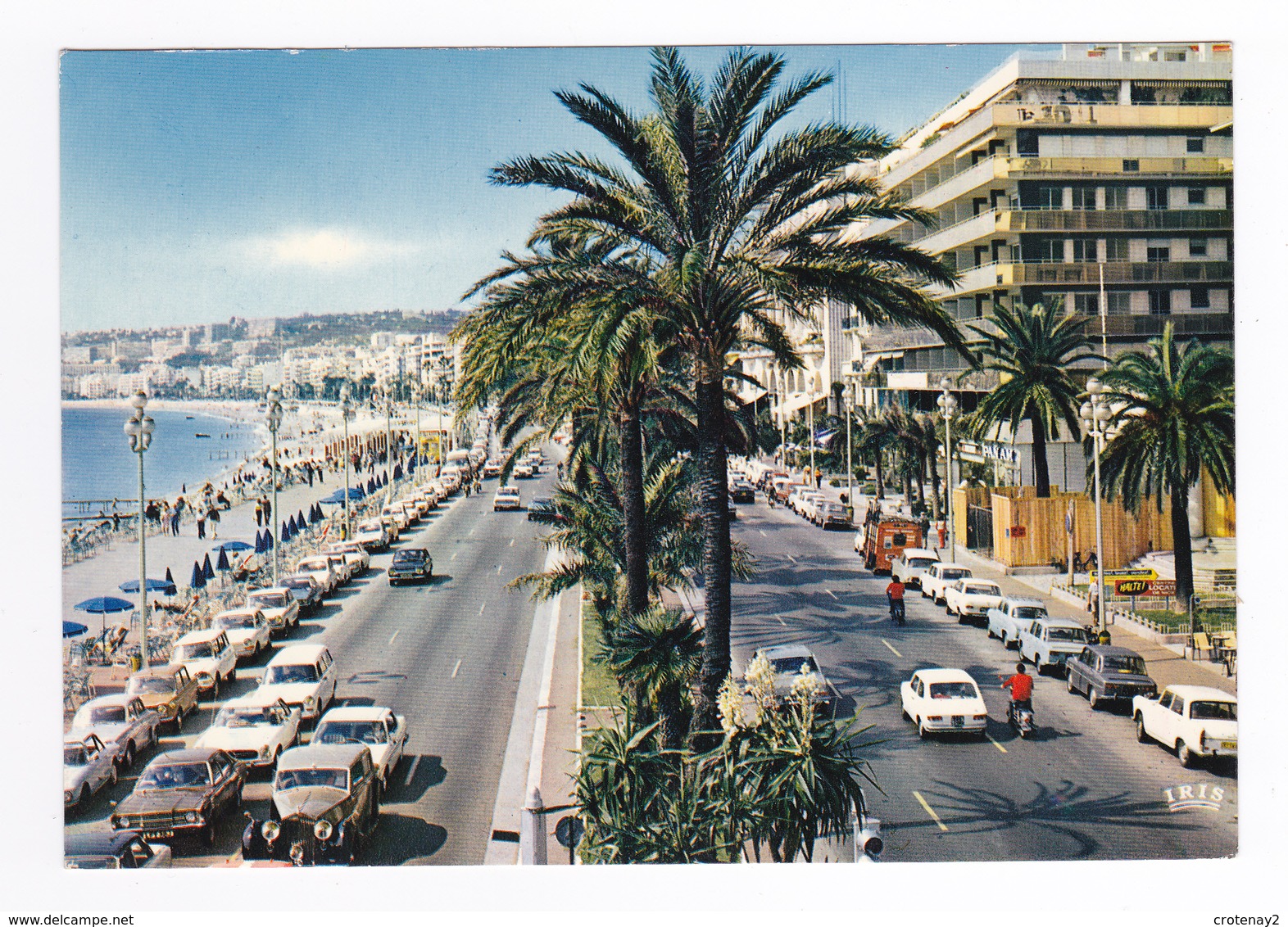 06 Nice N°8 495 Promenade Des Anglais VOIR ZOOM Rolls Royce Ford Peugeot 404 Citroën Tube Coupé Mercedes - Voitures De Tourisme