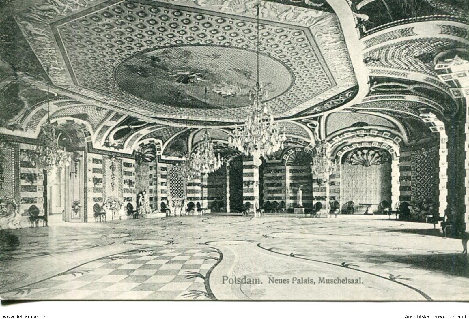 Potsdam - Neues Palais. Muschelsaal  1908  (007640) - Potsdam