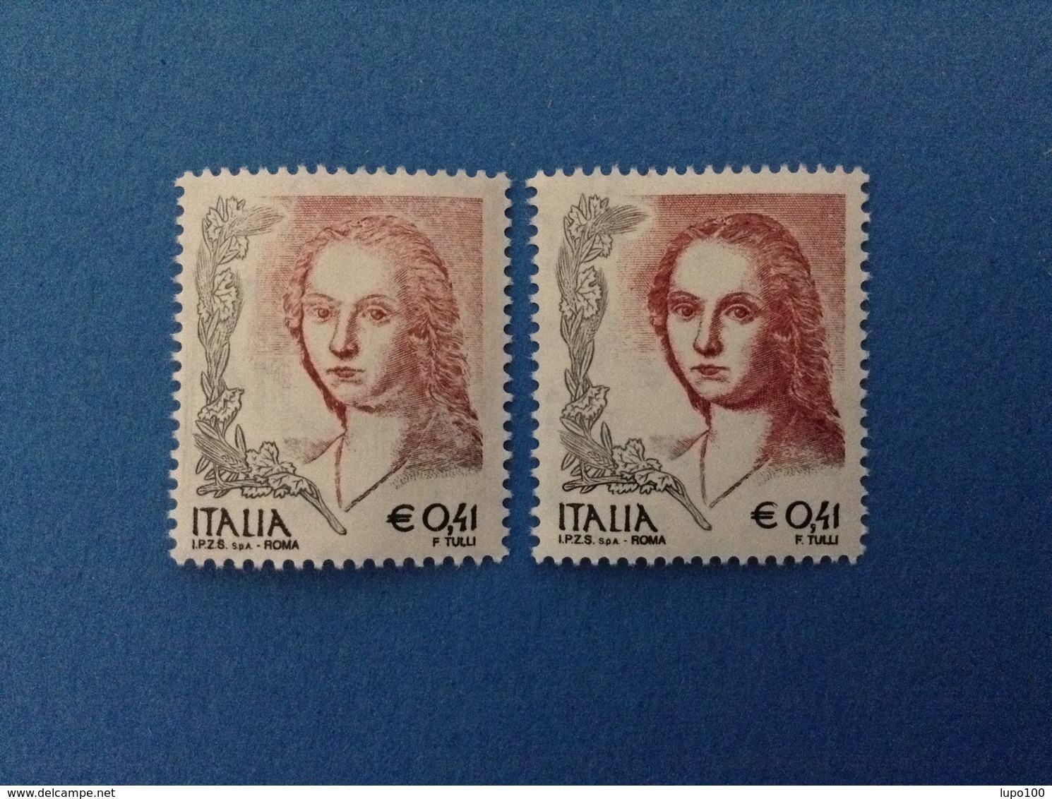 2003 ITALIA FRANCOBOLLI NUOVI STAMPS NEW MNH** DONNA NELL'ARTE DONNE 0,41 Dent. 13 1/4 + Dent. 14 1/4 - 2001-10:  Nuovi