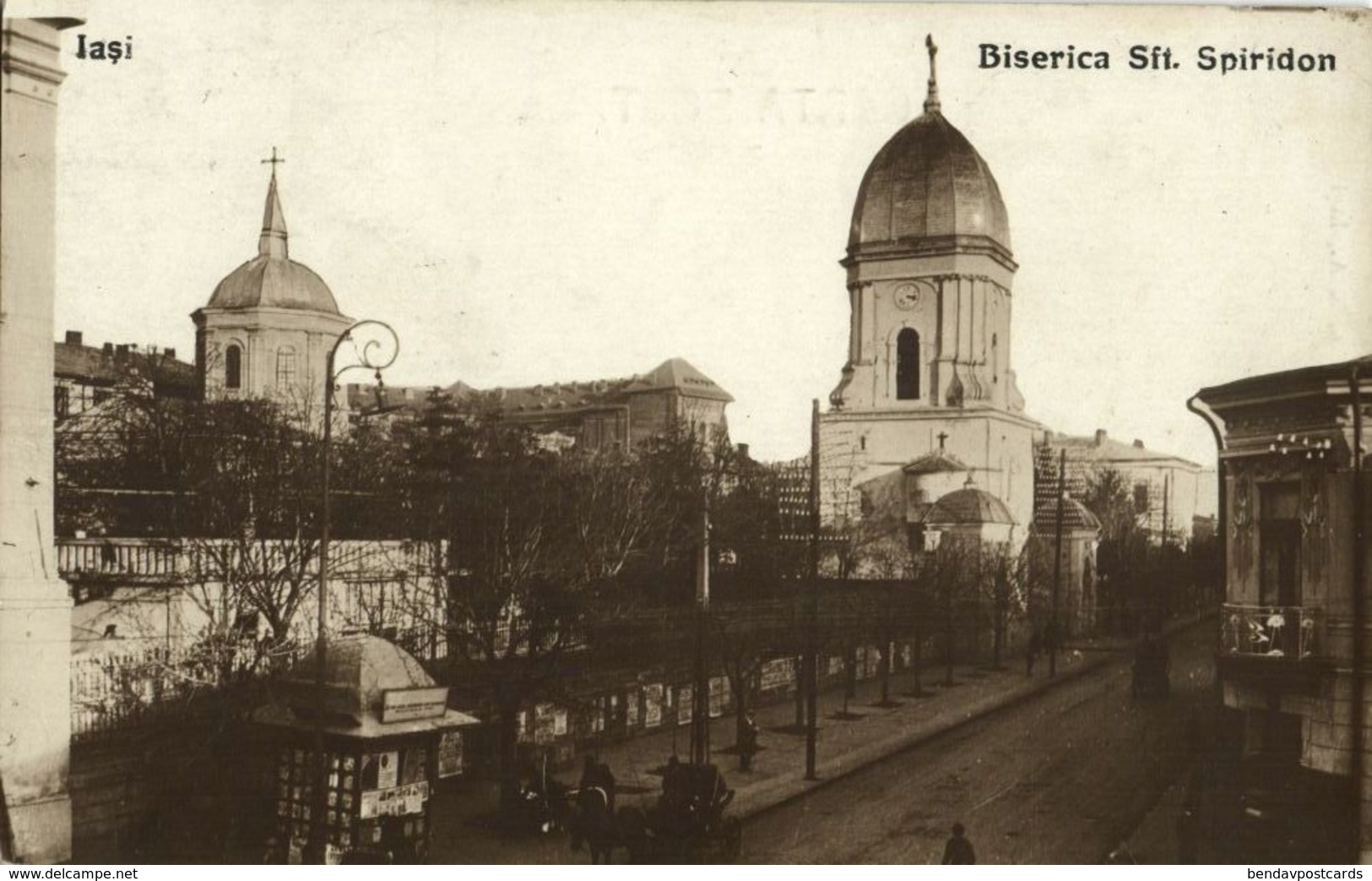 Romania, IAȘI YASSY, Biserica Sfântul Spiridon (1932) RPPC Postcard - Romania