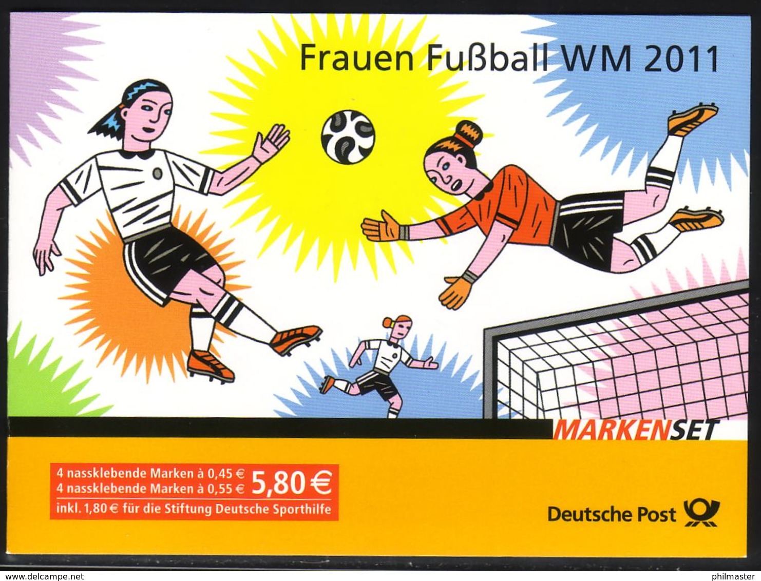 84 MH Sporthilfe Fußball-WM Der Frauen 2011, Postfrisch - Sonstige & Ohne Zuordnung