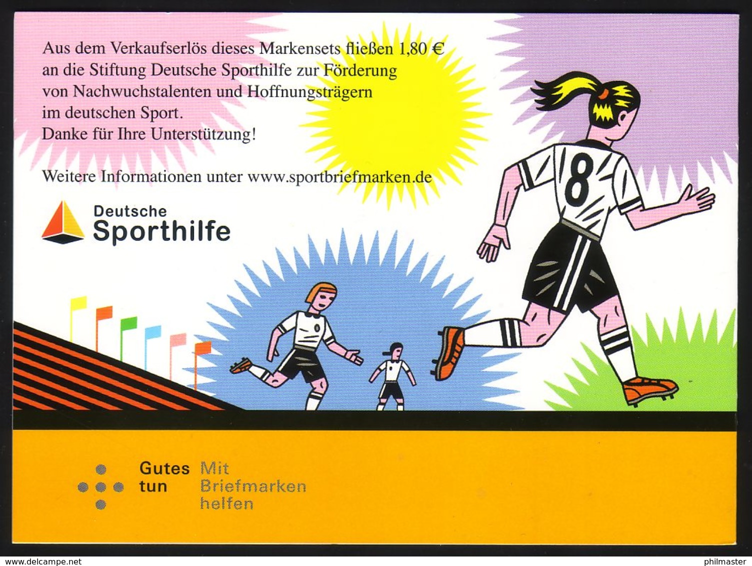 84 MH Sporthilfe Fußball-WM Der Frauen 2011, Postfrisch - Sonstige & Ohne Zuordnung