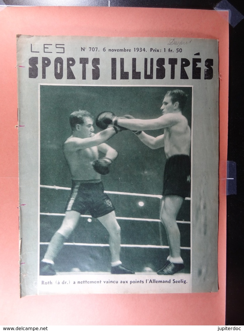 Les Sports Illustrés 1934 N°707 Boxe Van Hauwaert Bruxelles Anvers Gand Diables Rouges Football Union-Daring - Sport