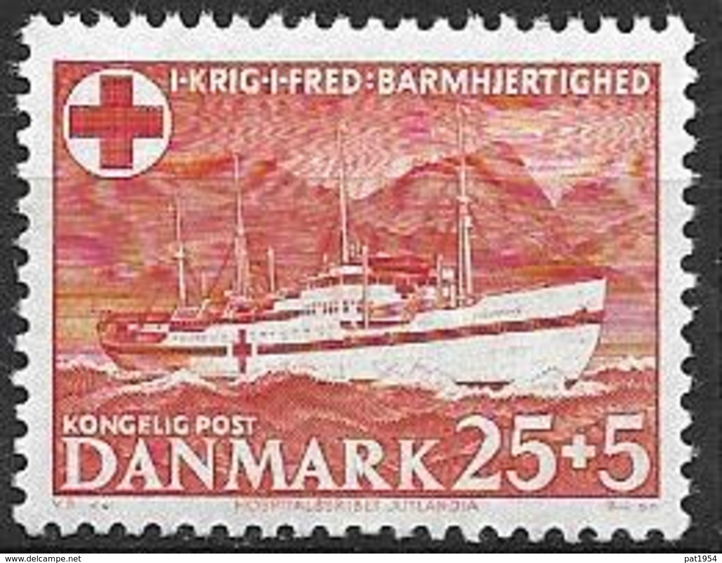 Danemark 1951 N° 343 Neuf** Surtaxe Pour La Croix Rouge - Nuovi