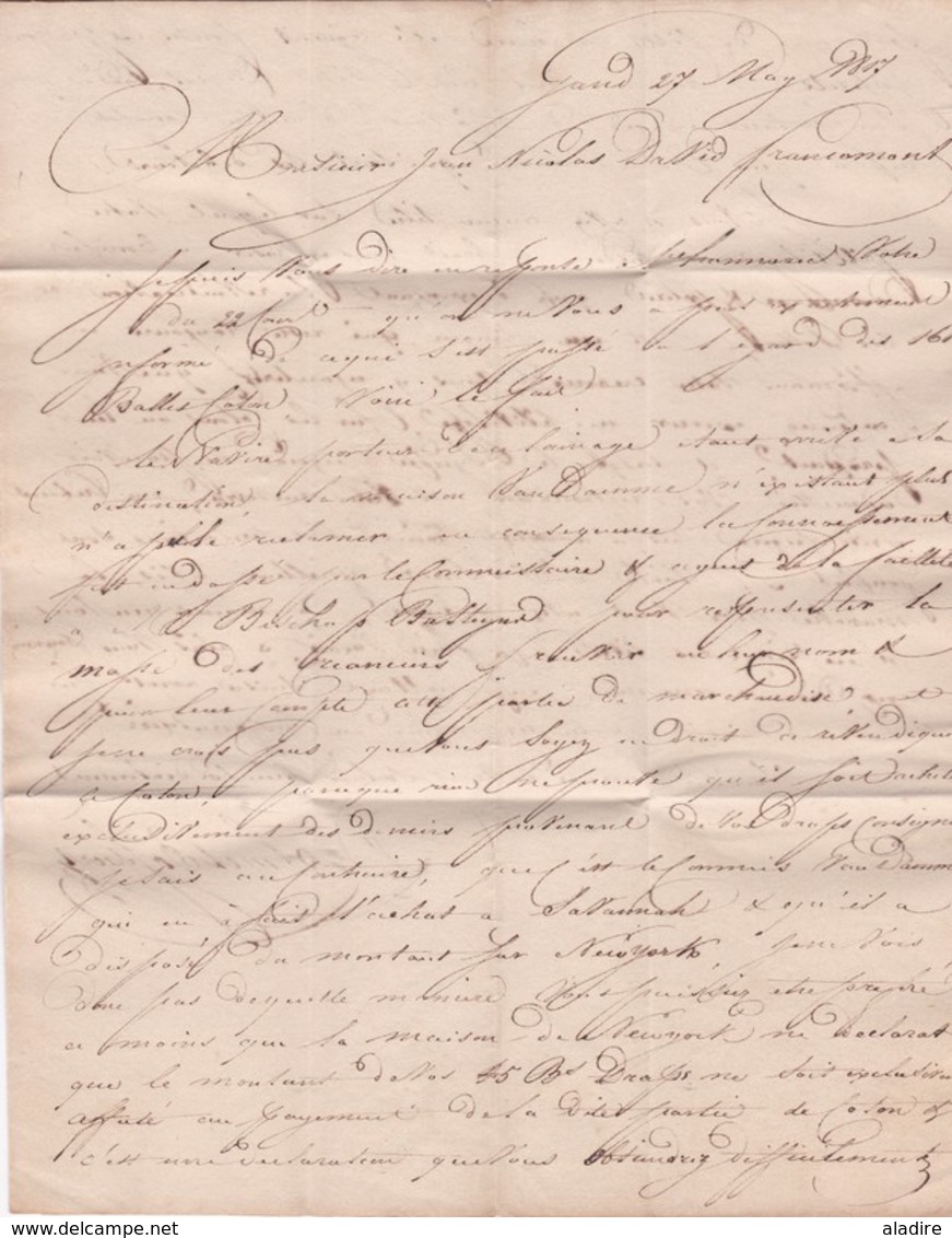 1817 - LAC Commerciale De GEND, Gand, Roy. Uni Des Pays Bas Auj. Belgique Vers Francomont Par Verviers - ...-1852 Precursori