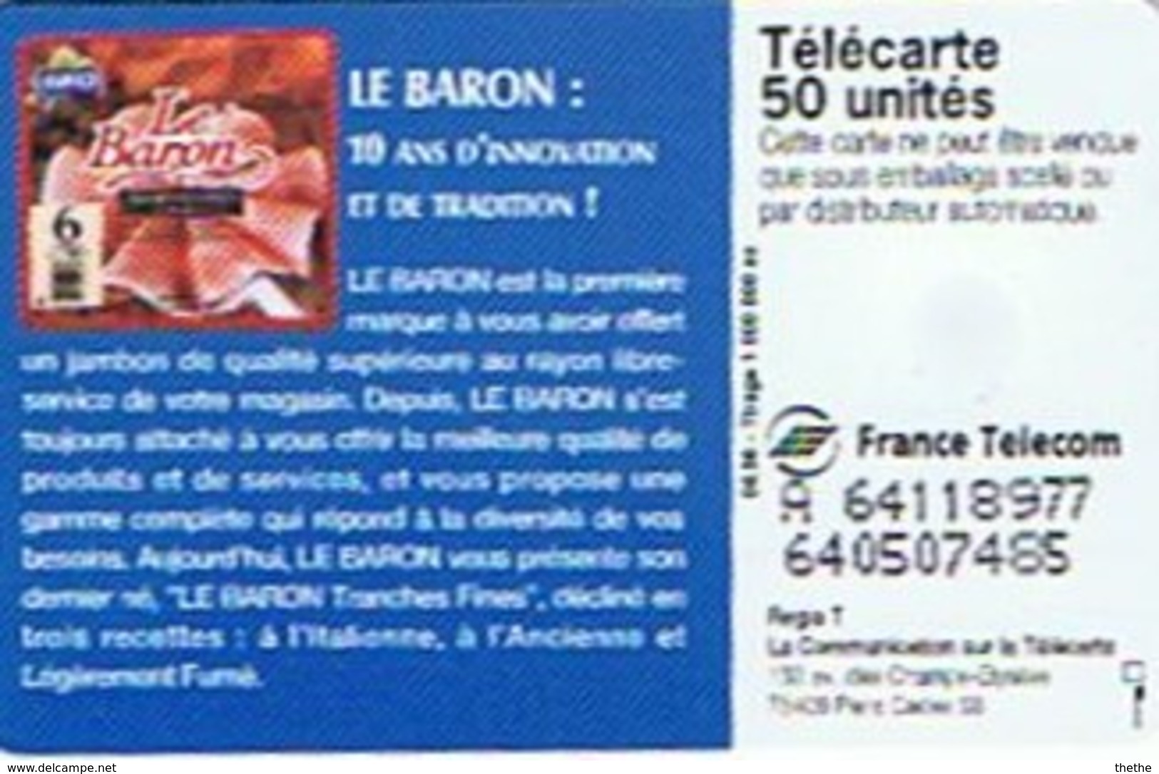 LE BARON - Jambon - Alimentación