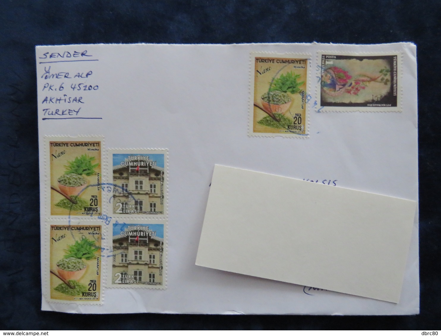 Turkey 2018, 2016 Circulater Letter, Herb, Building, - Storia Postale