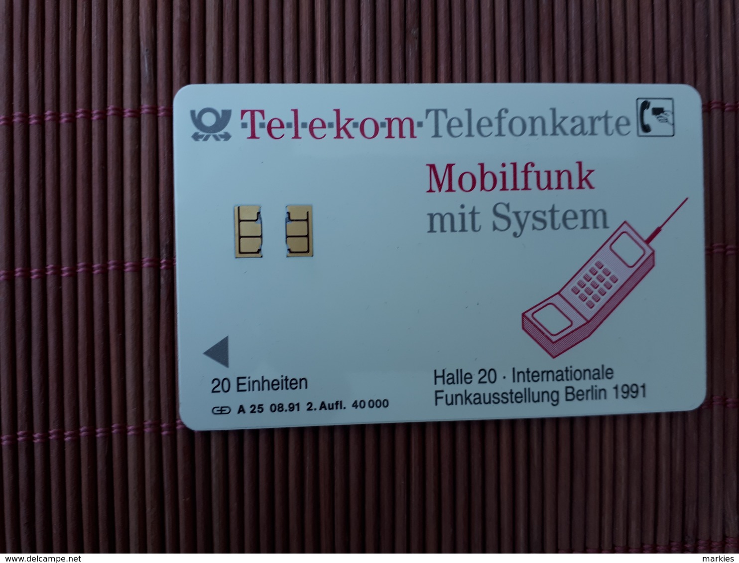 Phonecard Germany (mint,Neuve) Only 40.000 Ex Made Rare - A + AD-Reeks :  Advertenties Van D. Telekom AG