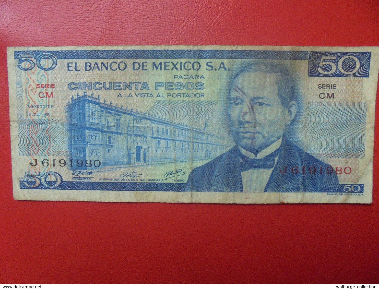 MEXIQUE 50 PESOS 1976 CIRCULER (B.9) - Mexique