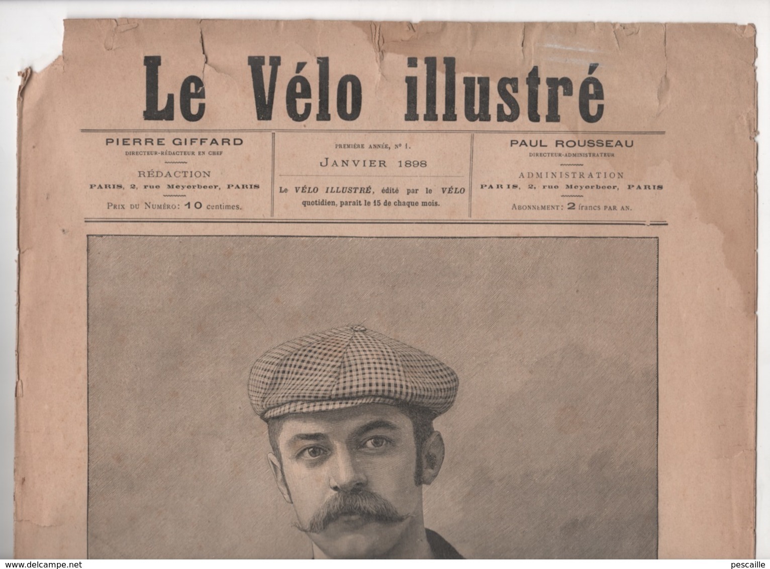 LE VELO ILLUSTRE N°1 - 01 1898 & 1ère PAGE N°1 JOURNAL LE COURRIER CYCLISTE - CORDANG - LUDOVIC MORIN - SALON DU CYCLE - Riviste - Ante 1900