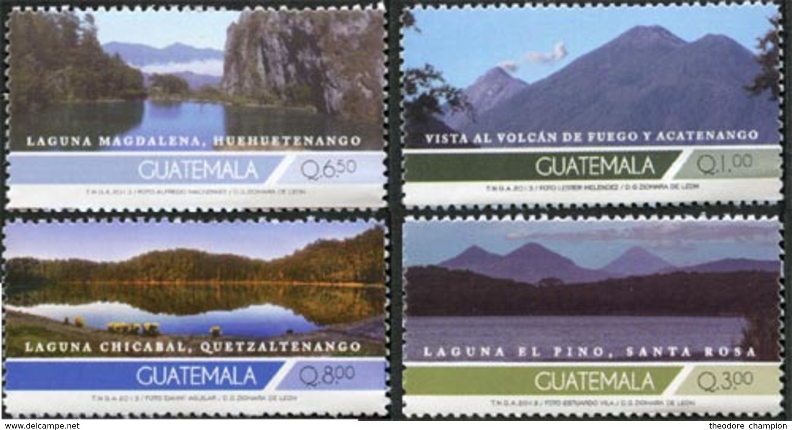 GUATEMALA Paysages 2014 4v  Neuf ** MNH - Guatemala