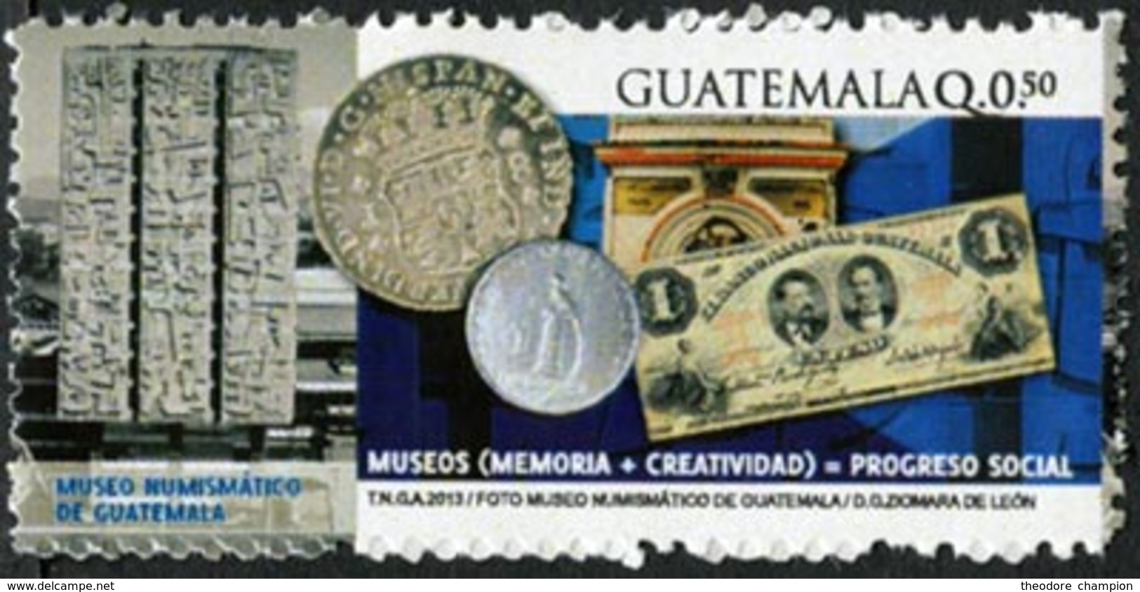 GUATEMALA Musée Numismatique 1v 2014  Neuf ** MNH - Guatemala