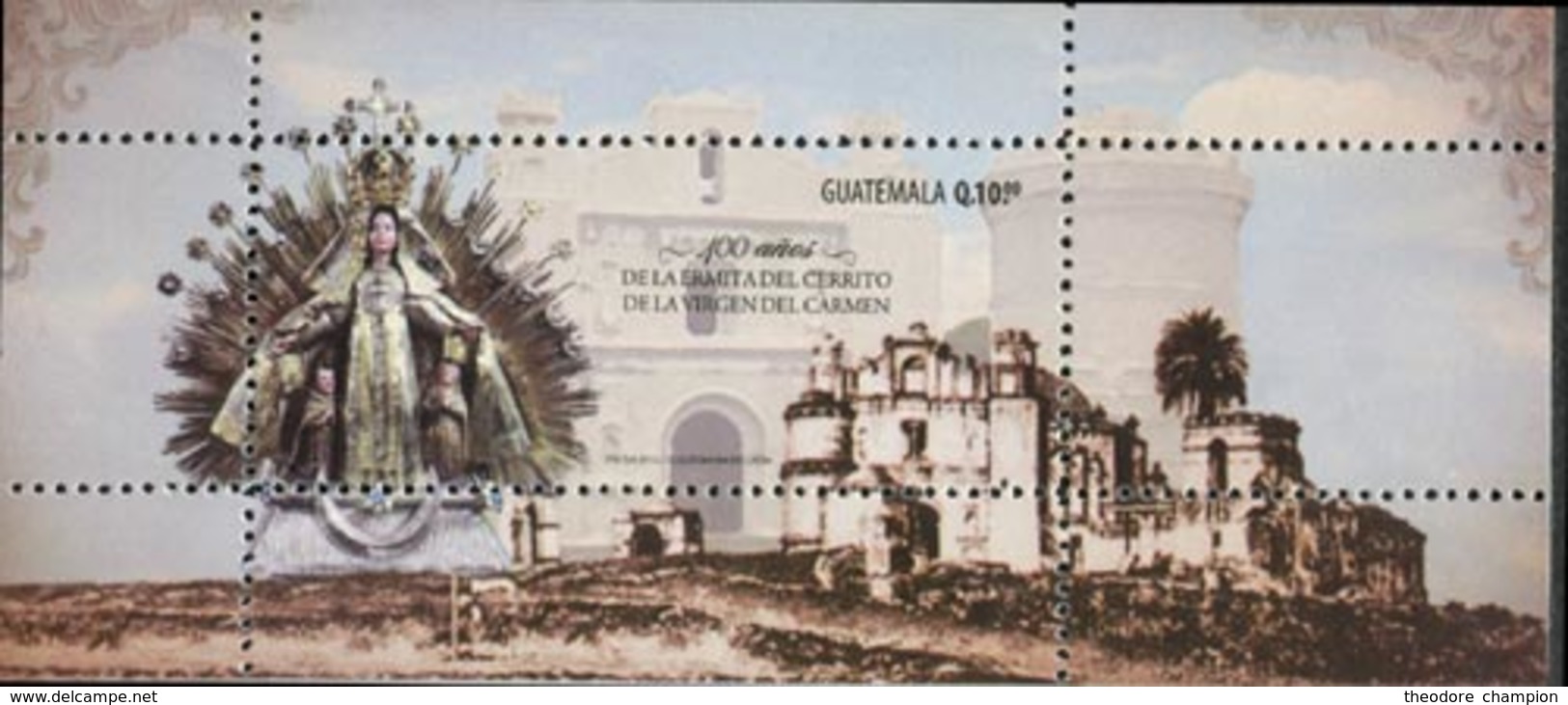 GUATEMALA Bloc 400ann.Vierge De Carmen 2015 Neuf ** MNH - Guatemala