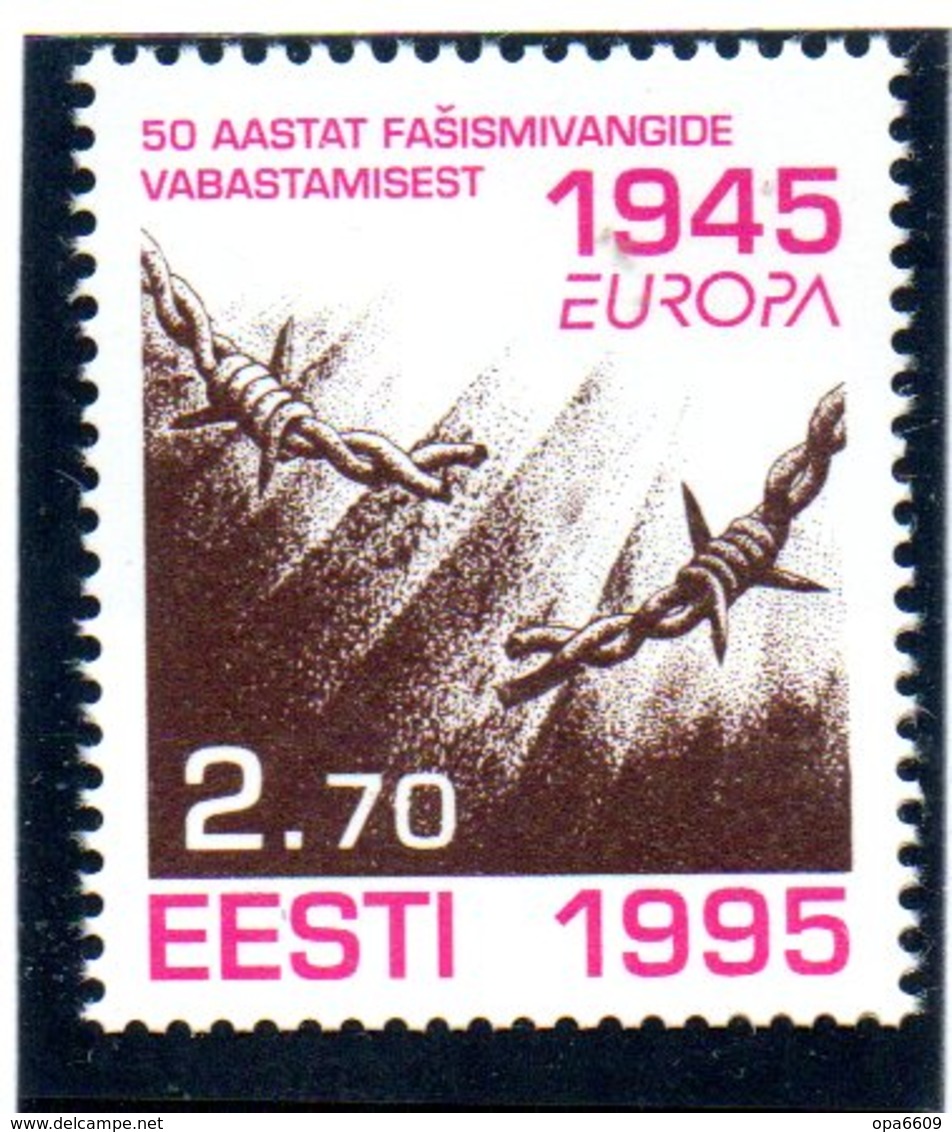 (2WK-1) Estland Mi. 254 "EUROPA - WWII 50 Jahre Befreiung Der Konzentrationslager"  ** Postfrisch - Estonia