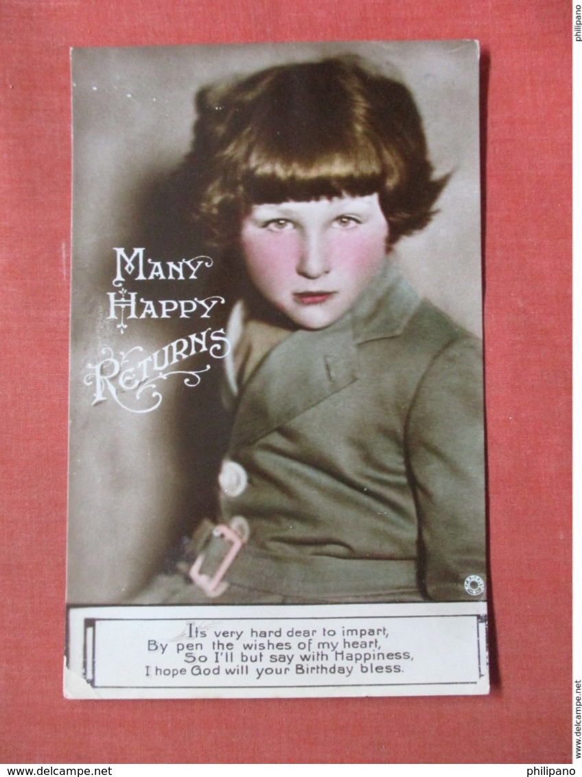 RPPC Color  Many Happy Returns  Ref 3753 - Other & Unclassified