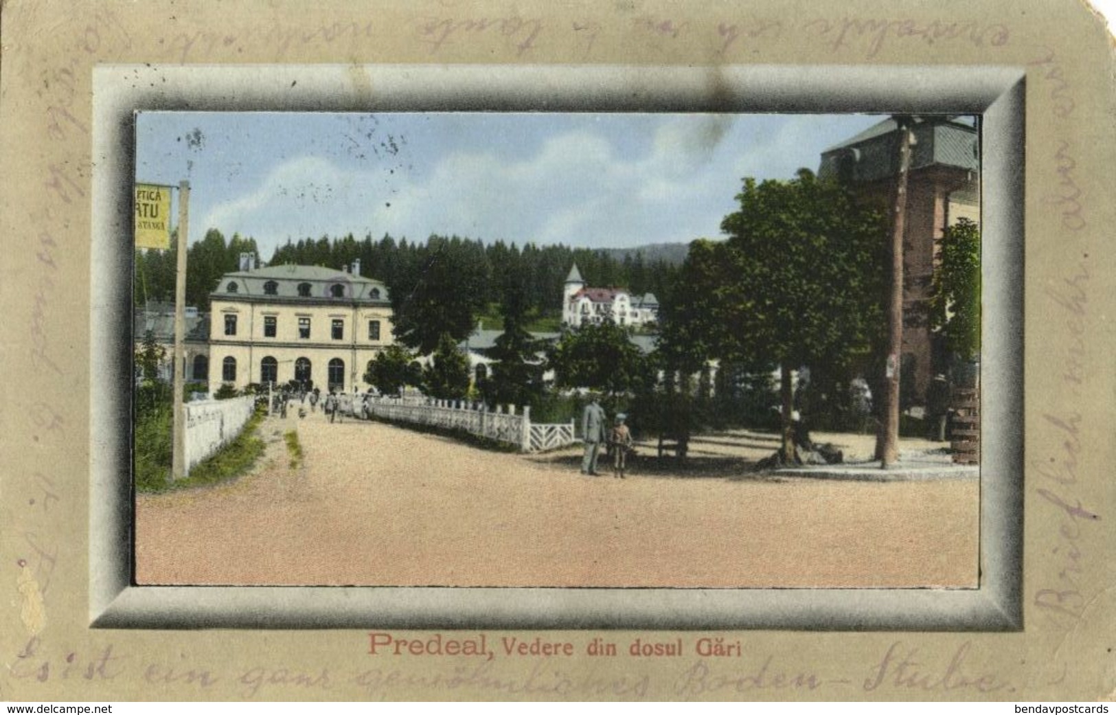 Romania, PREDEAL, Brașov County, Vedere Din Dosul Gări (1913) Postcard - Roemenië