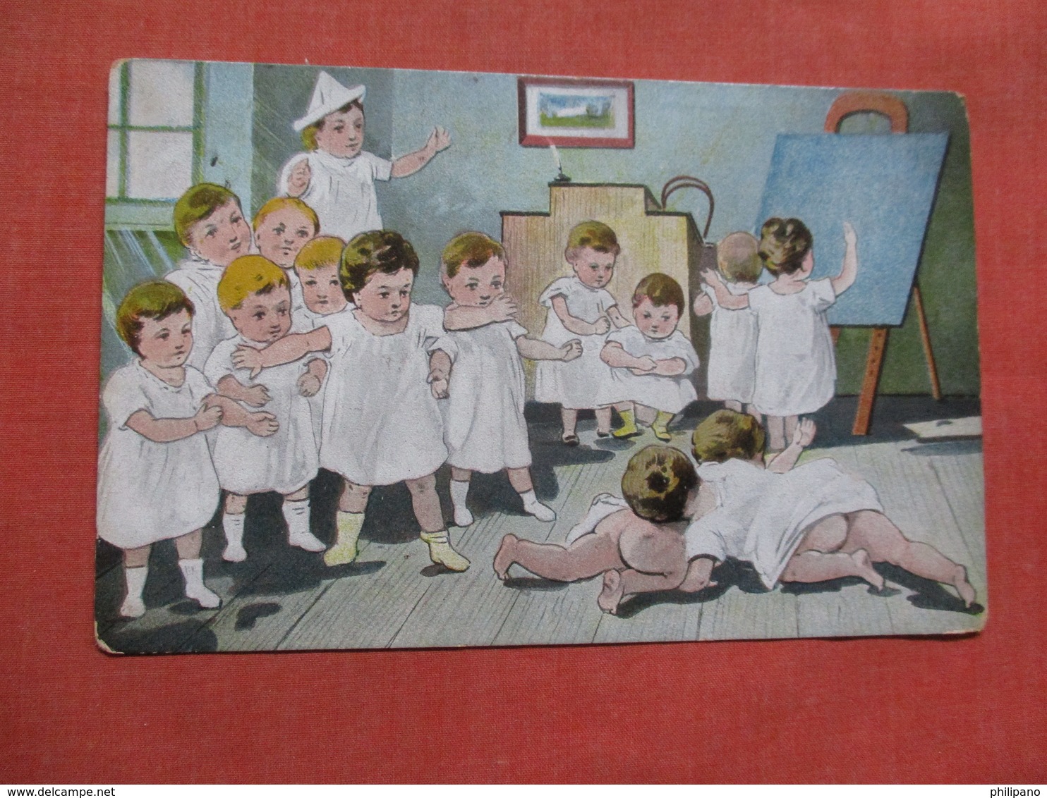 Babies Fighting        Ref 3753 - Humorous Cards