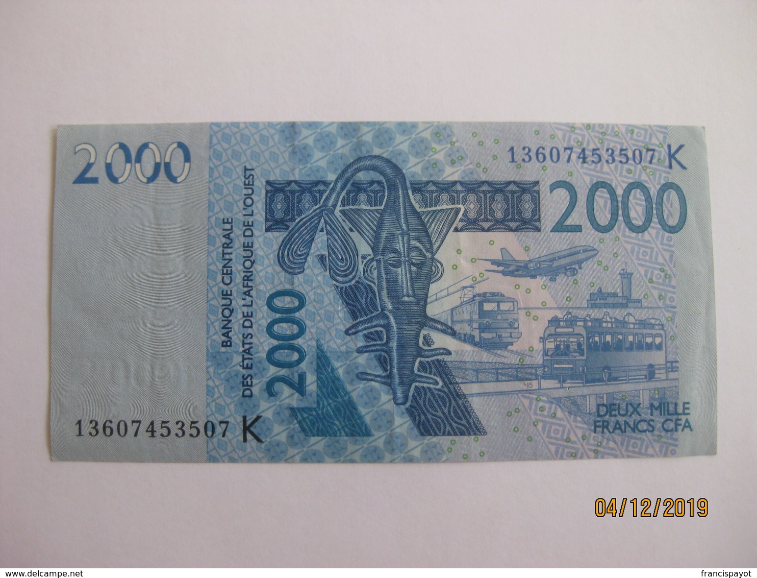 Banque Des Etats D'Afrique Occidentale: 2000 Francs 2003 - Estados De Africa Occidental