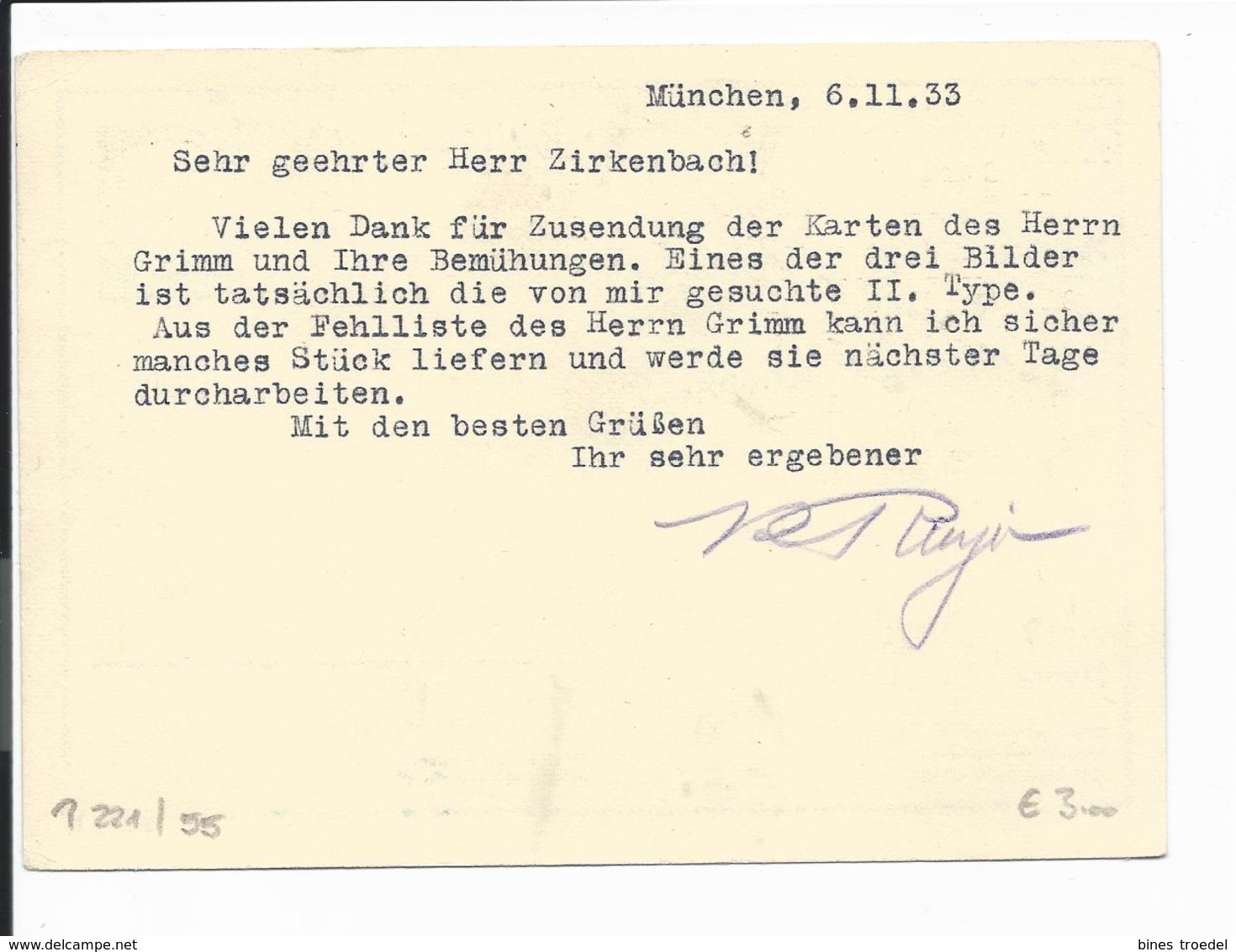 DR P 221 - 55 -  6 Pf Hindenburg Med. BiPo Misdroy Von München N. Halle/S.  Bedarfsverwendet - Sonstige & Ohne Zuordnung